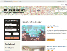Tablet Screenshot of moscowcityhotels.com